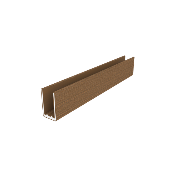 NewTechWood aluminium co-extrusie frameset t.b.v scherm i.c.m betonpalen, Teak - 179 cm - Afbeelding 4